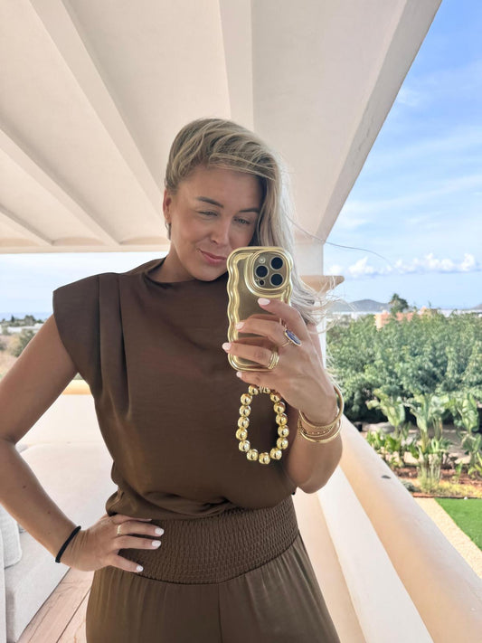 Cariño top I Dark brown